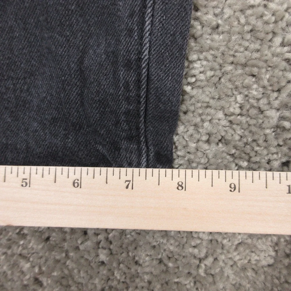 Levis Jeans Mens 33x25 (Tag 36x30) Black 501 Button Fly Original‎ Denim Pants